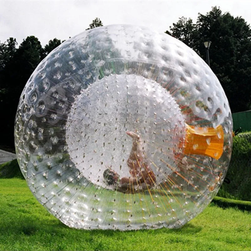 

Free Shipping 3m Inflatable Body Zorb Ball 0.8mmTPU Inflatable Human Hamster Ball and a pump