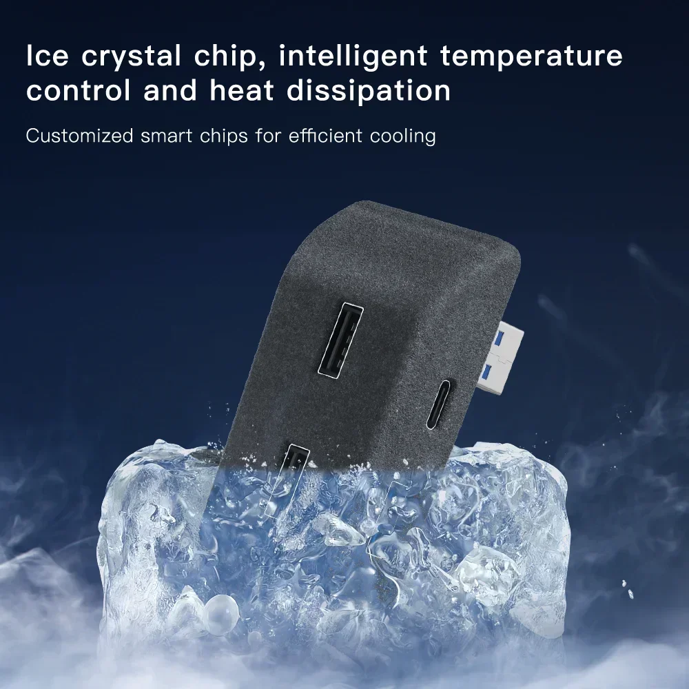 Док-станция для перчаточного ящика для Tesla Model Y Model 3, быстрое зарядное устройство, 4 USB-концентратора, флокирующий адаптер, удлинитель с питанием от разветвителя