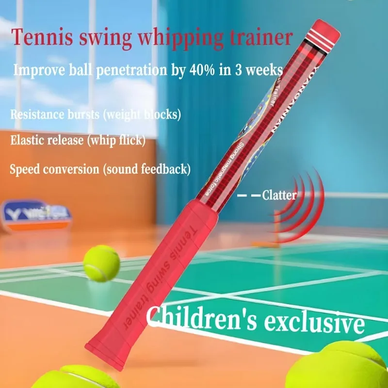 Tennis Swing Trainer Simulates Swing Force Actual Hitting Feel Ball Skills Force Auxiliary Equipment Corrects Action