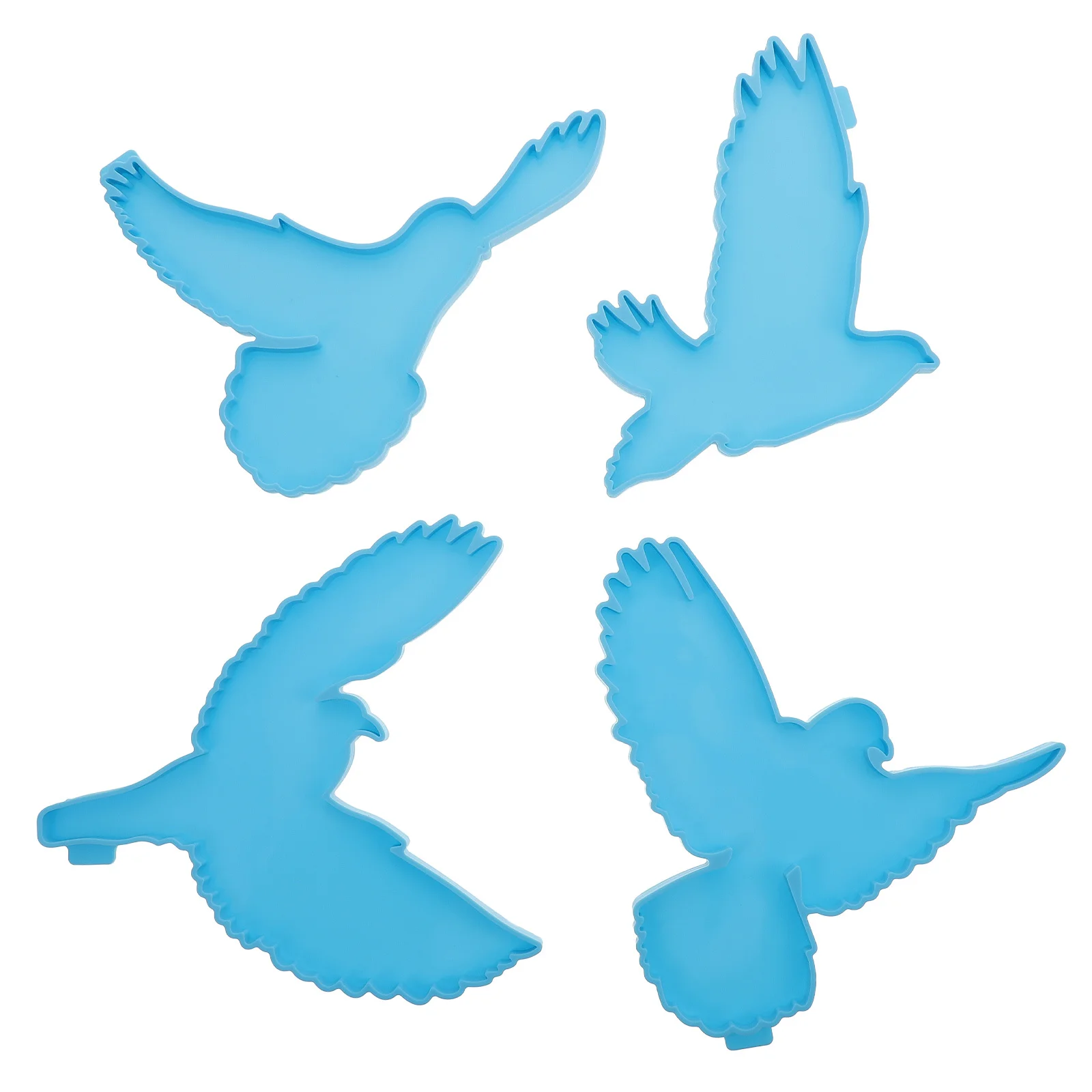 4Pcs DIY Handicraft Bird Making Molds Premium Material Durable Safe for Creative Projects Bird Making Molds DIY Silicone Mold