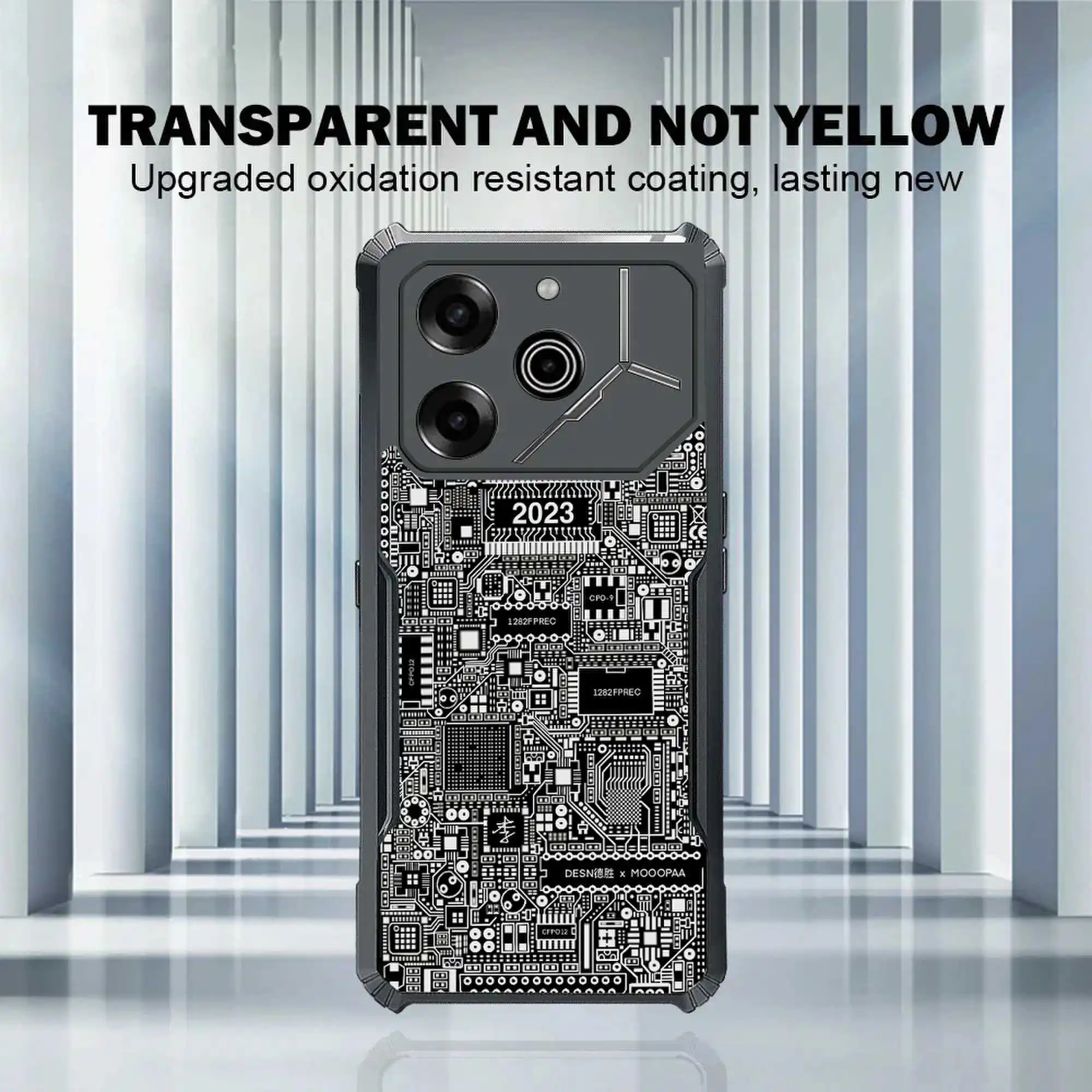 Transparent Phone Case For Tecno Pova 6 5 4 Pro Neo 3 2 Li7 Li9 Shock Fall Prevention Acrylic Case 1.PCB