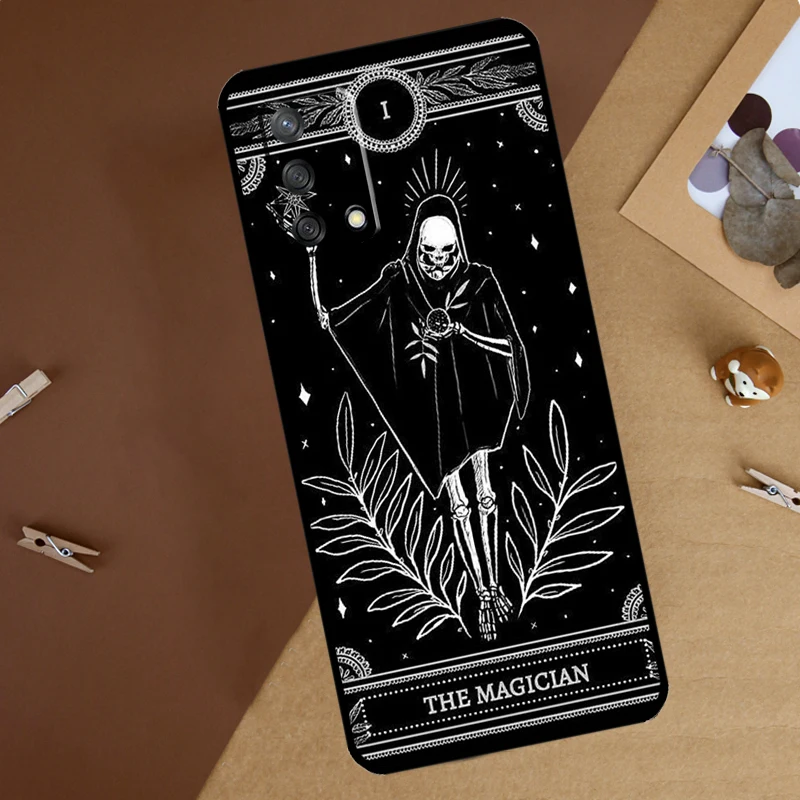 Witches Moon Tarot Case For OPPO A1K A52 A72 A5 A9 A83 A91 A93 A54 A74 A94 A15 A16 A31 A53 2020 Phone Cover