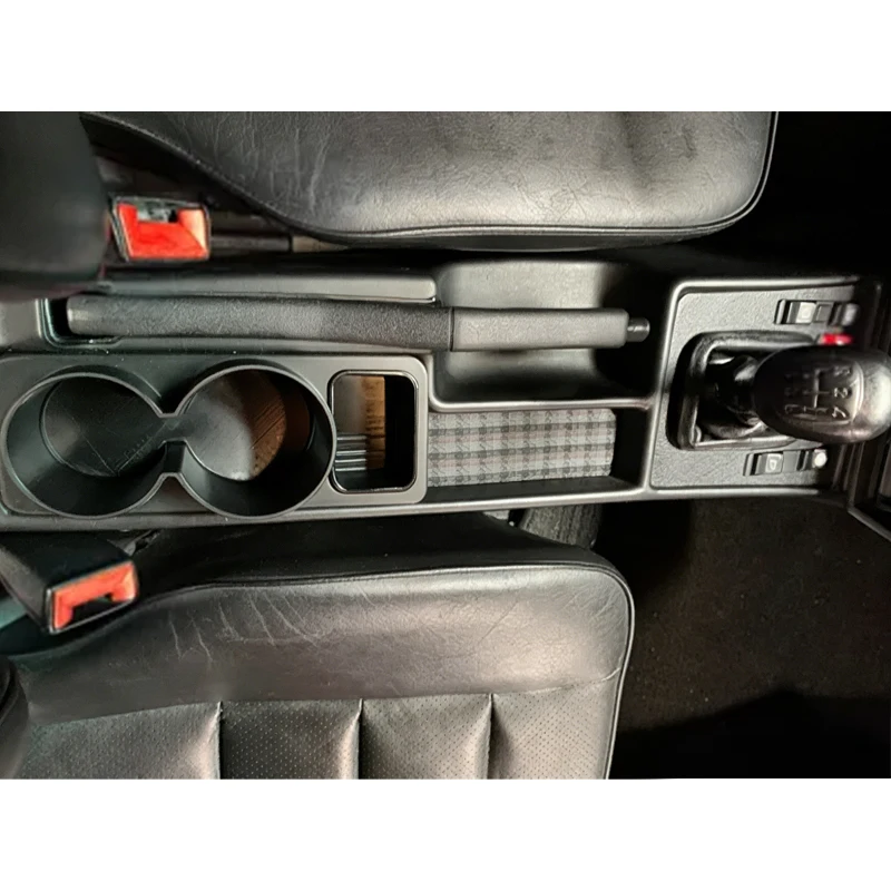 

For Mercedes-Benz W201 190E 2025 Car Cup Holder Durable Black Armrest Double Cup Holder Without Drilling Car Accessories