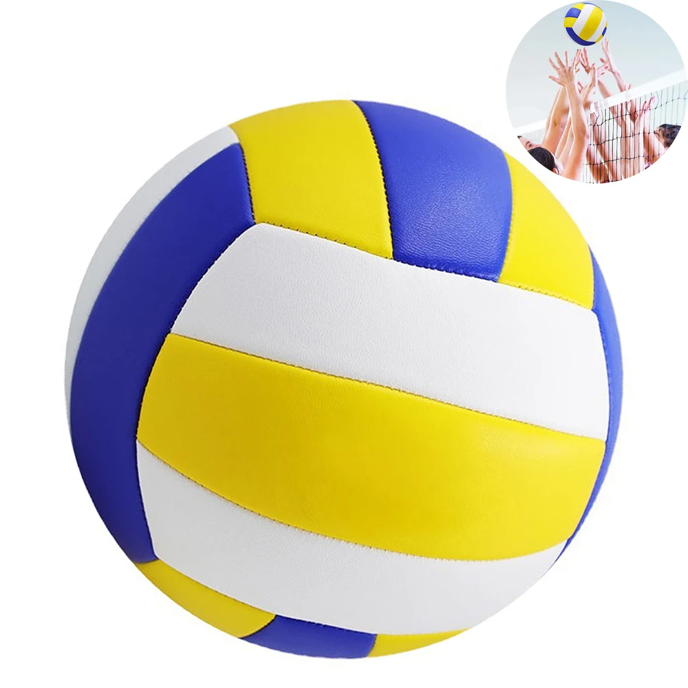 1pc No.5 Volleyball PVC Professional Competition Volleyball For Beach Outdoor Indoor Training Ball Soft Light Airtight 20.5cm