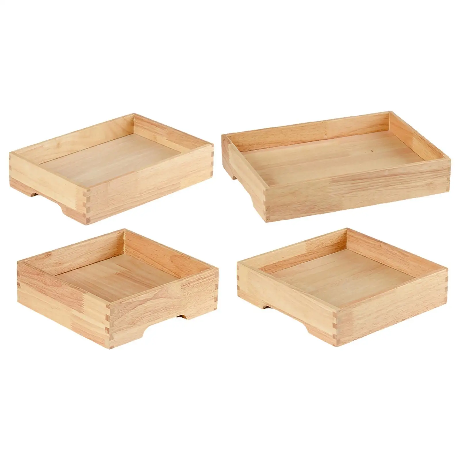 

Dry Ice Tray Wooden Buffet Server Platter for Celebration Beef Holidays