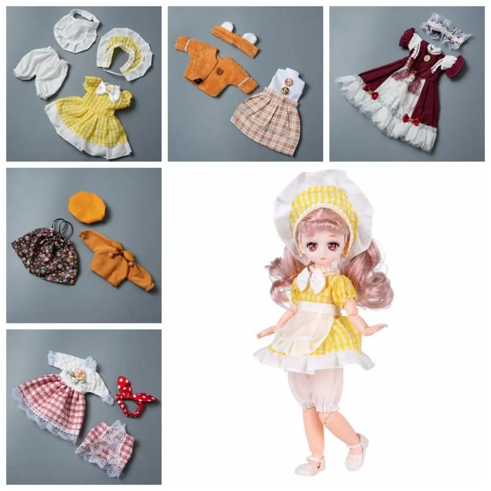 Vestiti per bambole BJD 1/6 dall'aspetto gradevole Lolita Squisito bambola da 30 cm Abito da principessa con bretelle Elegante adorabile vestito da bambola BJD da 30 cm