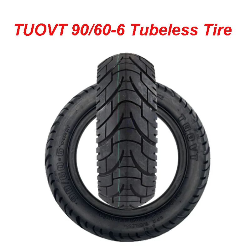 TUOVT 90/60-6 pneumatico Tubeless per Scooter elettrico 11 pollici allargato pneumatico sottovuoto antiscivolo resistente all'usura