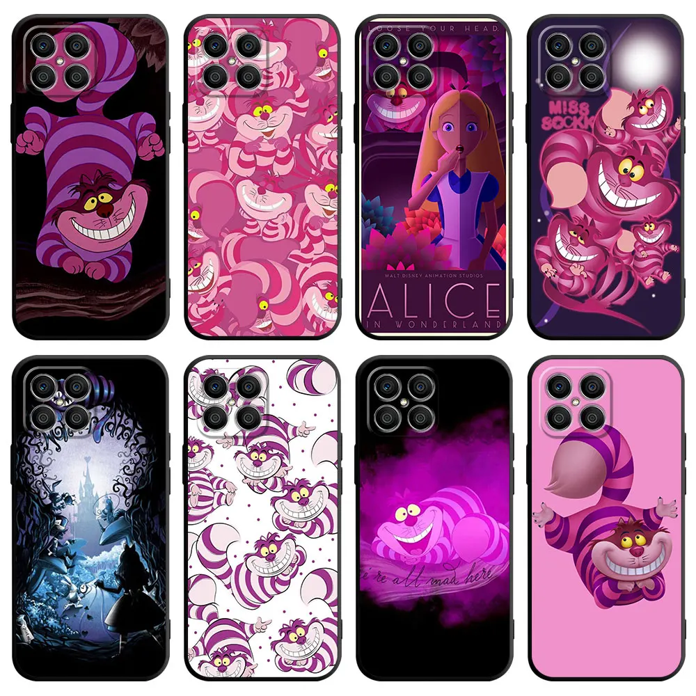 Case For Huawei Honor X8 X8a X9a 8X 90 Lite X7 70 50 P30 Pro P40 P Smart Z P20 Nove 9 SE Phone Cover Disney Alice In Wonderland