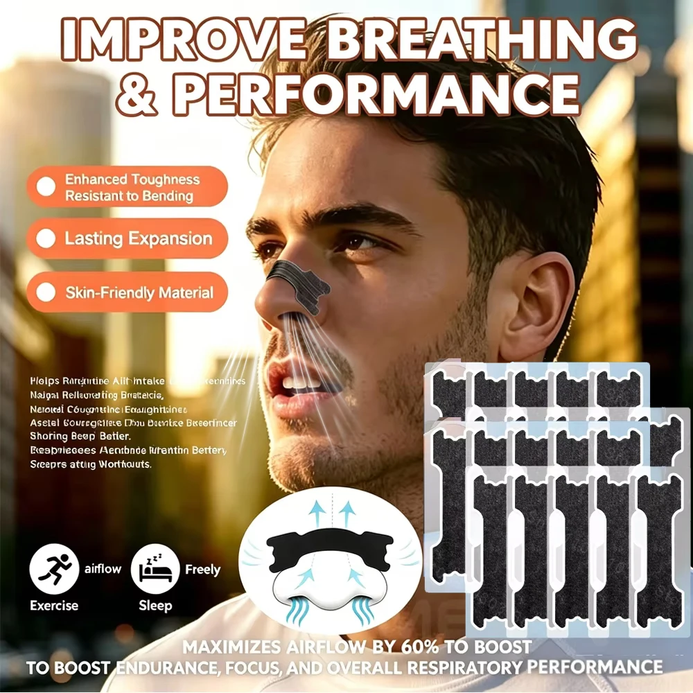 

Better Breath Nasal Strips for Sleeping Anti SnoringNose Patch for Easier Breathing Sleep Aid Device Nose Breathe Strips Dilator