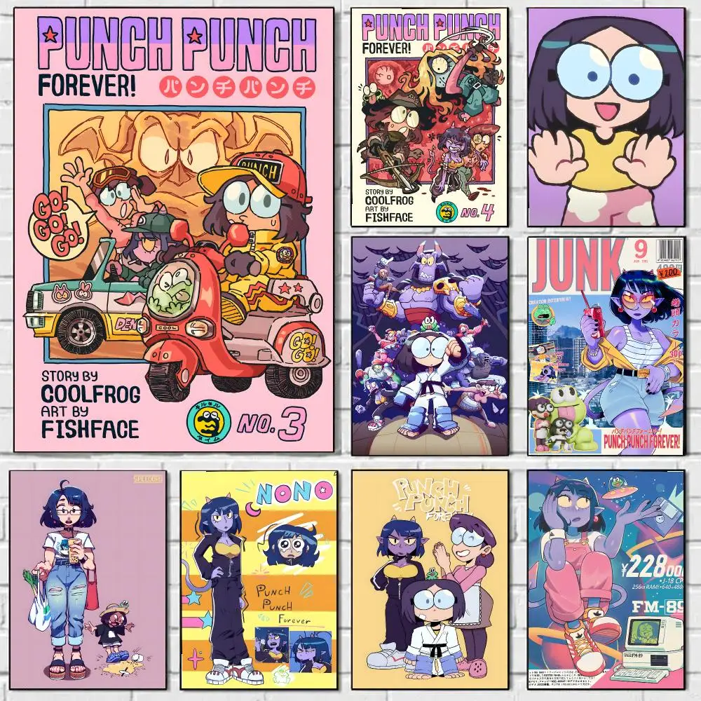 P-Punch Punch Forever Poster HD Art Sticky Wall Waterproof Home Bedroom Bar Aesthetic Decoration Perfect Room Decor