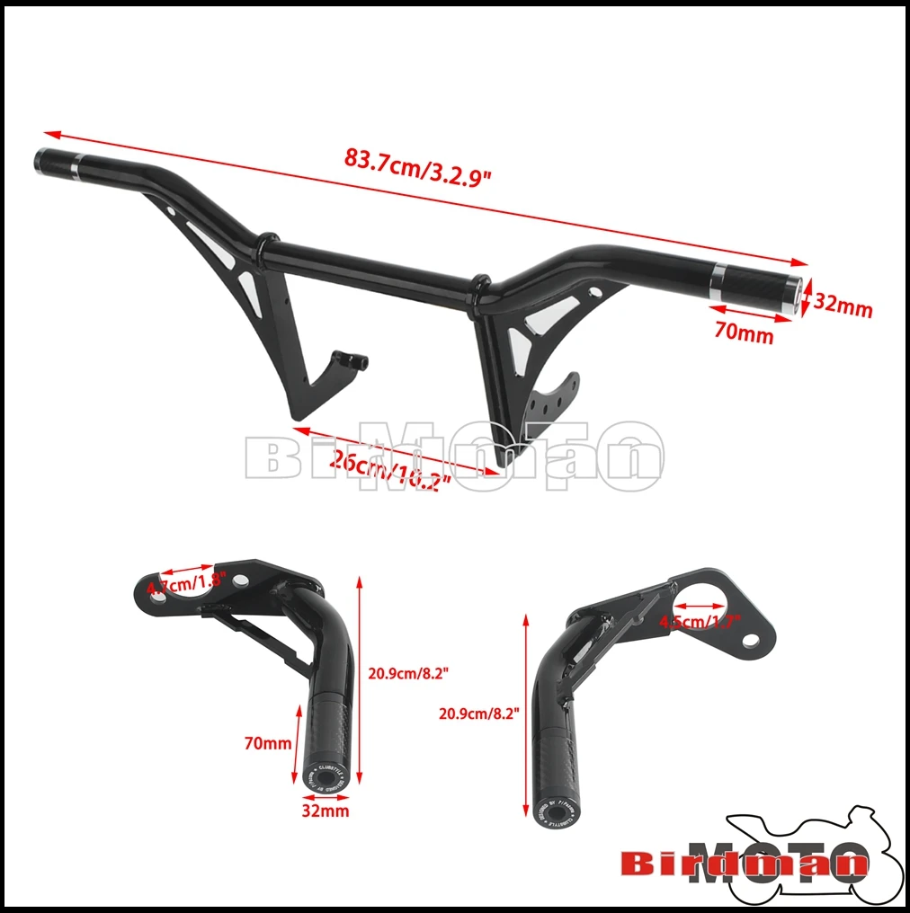 Engine Crash Bar Bumper Frame Protection Reinforcements Bar Kit For Harley Softail Street Bob Standard Low Rider Fat Bob 18-2024