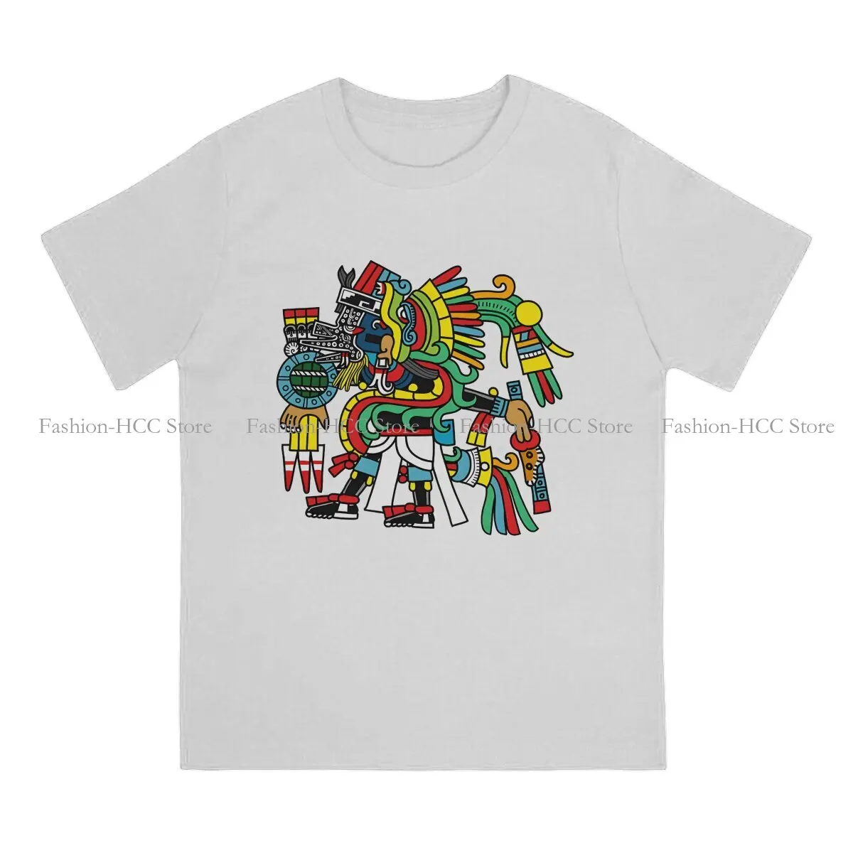 Ehecatl Quetzalocoatl O Neck TShirt Aztec Abstract Art Classic Polyester T Shirt Man's Tops Fashion