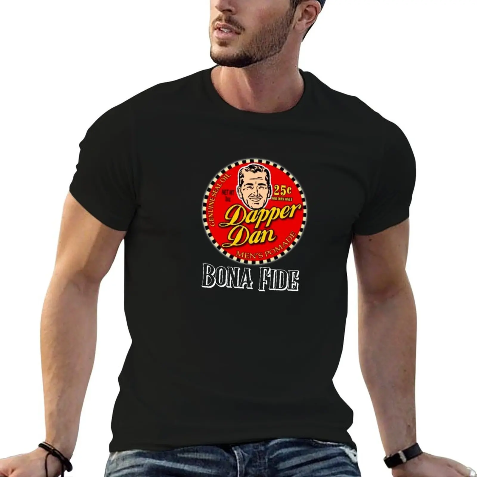 Футболка Dapper Dan Bona Fide, мужская футболка с графическим принтом, забавные футболки, мужская дизайнерская футболка