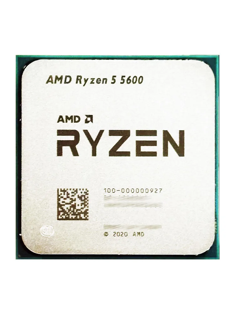 AMD R5 5600 New Ryzen 5 5600 3.5 GHz 6-Core 12-Thread CPU 7NM L3=32M 100-000000927 Socket AM4