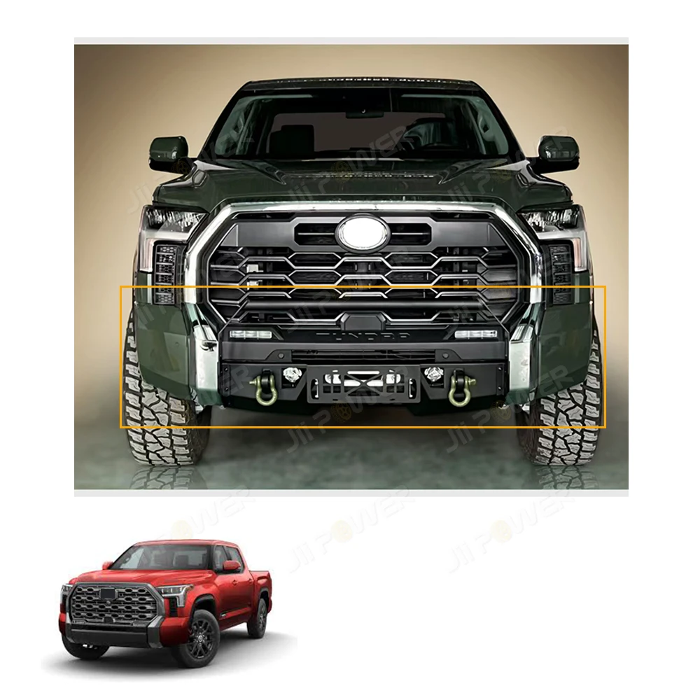 

JP16 ODM Slap-Up Off-Road 4x4 Steel Front Bumper Bull Bar for Tundra 2022+