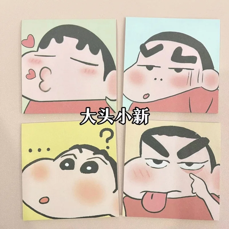 320 Pages New Cute Crayon Shin-chan Note Book Ins Style Cartoon Sticky Note Student Products Wholesale