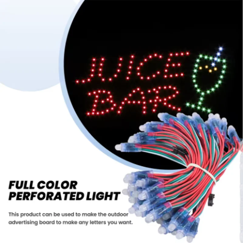 2026 NEW 50Pcs/Lot 12mm WS2811 2811 IC RGB LED Pixels Module String Light IP68 5V Holidays/Christmas/ Festival