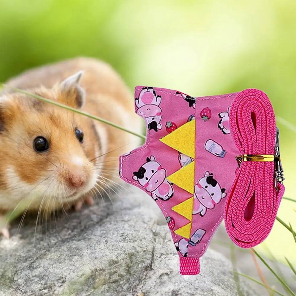 Cute Adjustable Guinea Pig Hamster Rat Rabbit Vest Clothes Cross-dressing Casual Wear Small Pet Harness Outdoor Walking