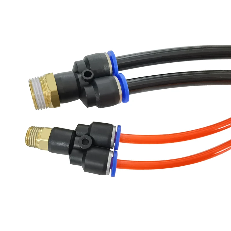 High Quailty 10PCS/LOT PX4-01 PX6-01 PX8-02 PX10-02 PX12-02 Male Thread One Touch Push in Y Joint Pneumatic Quick Fittings