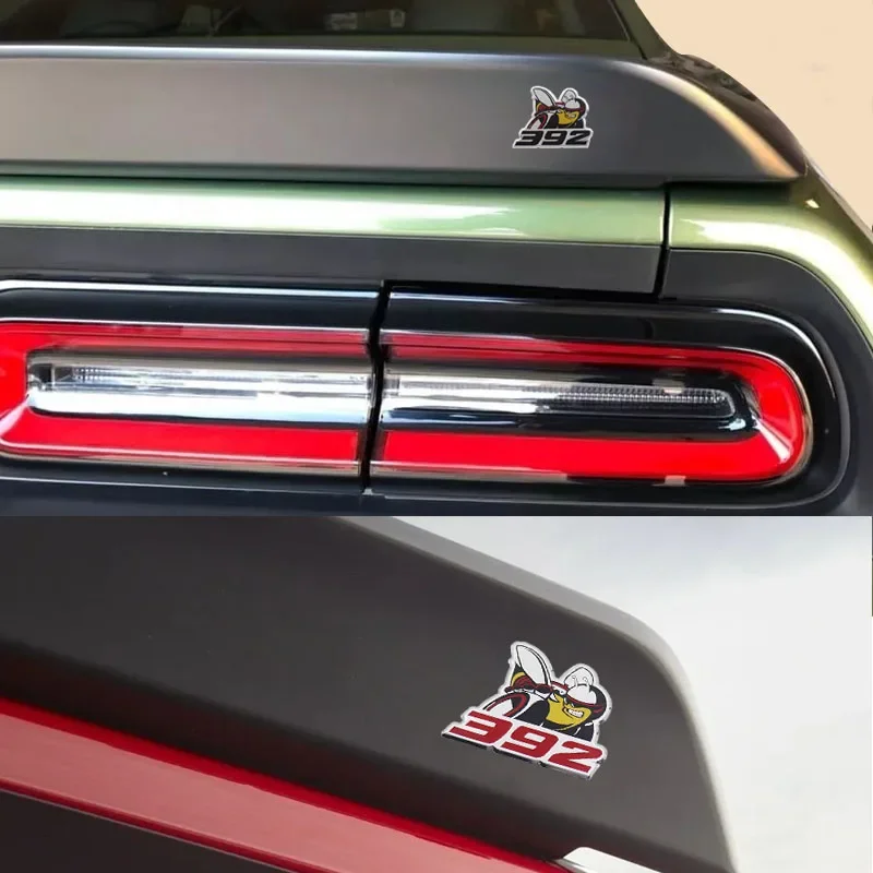 For Dodge Challenger US SUV Off Road 3D Car Styling 392 Car Hood Fender trunk Rear Bonnet Nameplate Decal Emblem Badge Sticker view 4