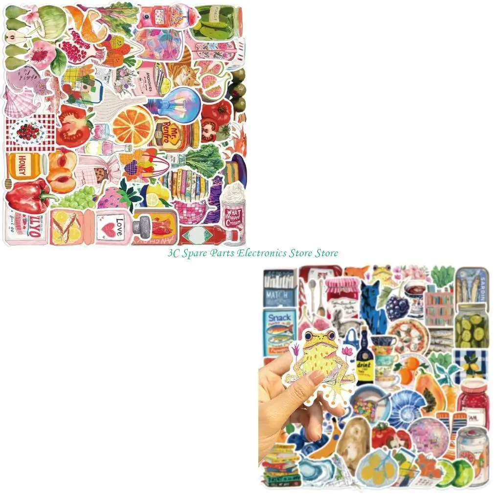 

SZ Mediterranean Art Stickers Pack of 50 Waterproof Decals for DIY Projects and Crafts