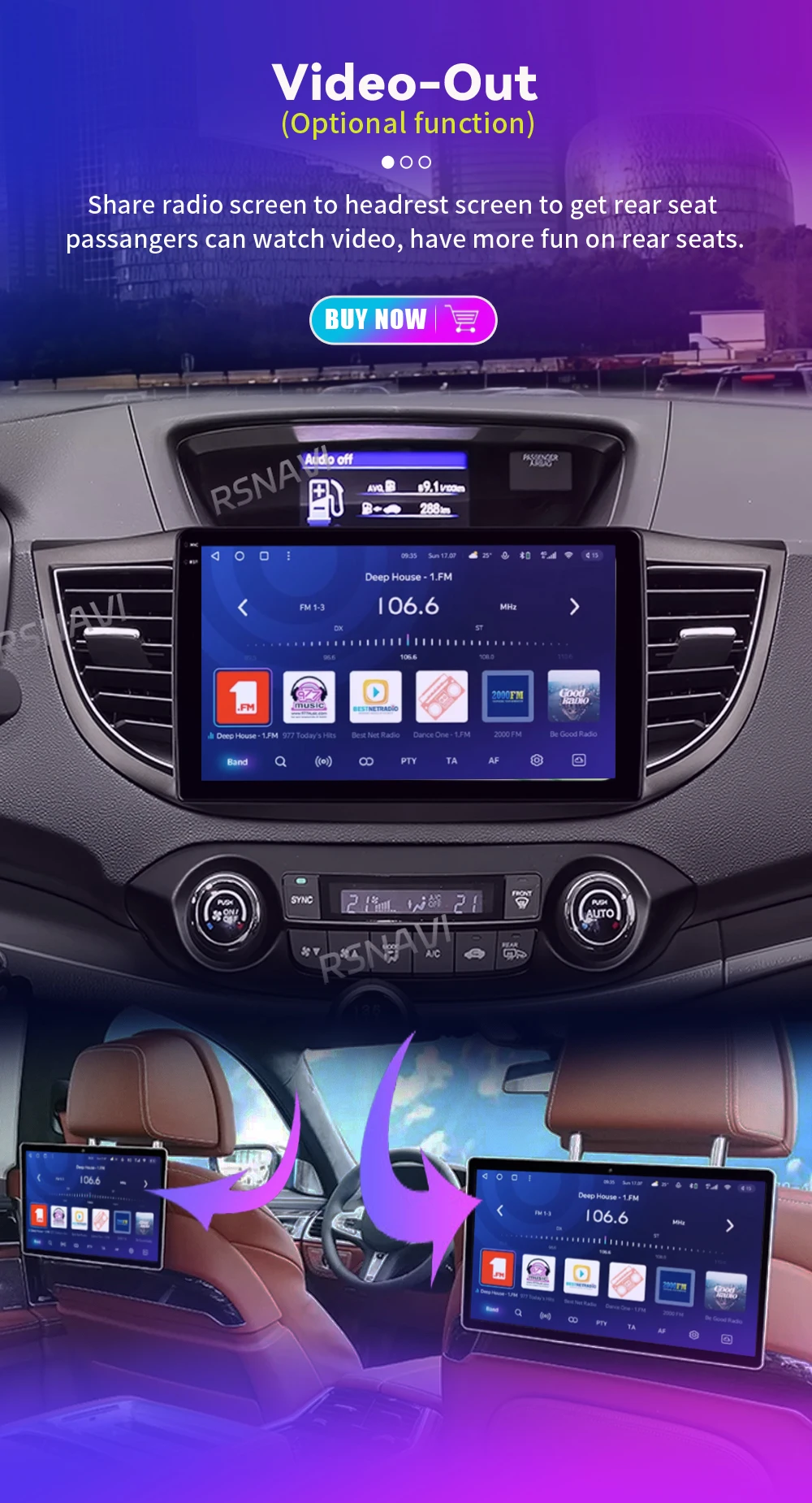 Android 16 Carplay Auto Car Radio Multimedia Player For Honda CRV CR-V 2012-2016 WIFI+4G DSP Autoradio Stereo 2din Head Unit