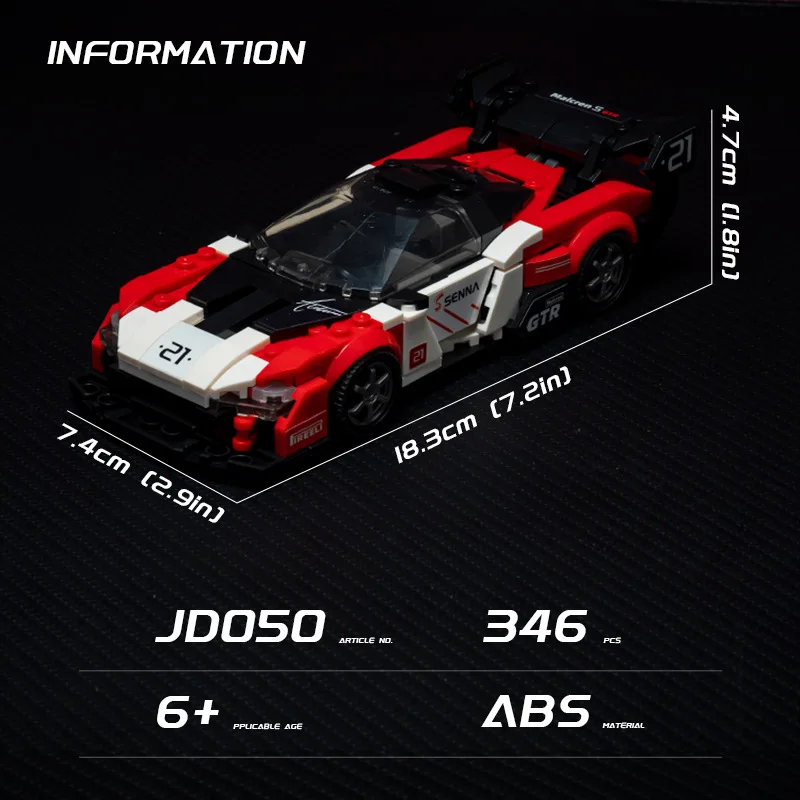 Giocattoli di assemblaggio puzzle 3D, squisiti ornamenti modello di auto sportiva/Super Racing, regalo di giocattoli di assemblaggio fatti a mano fai-da-te, XT93