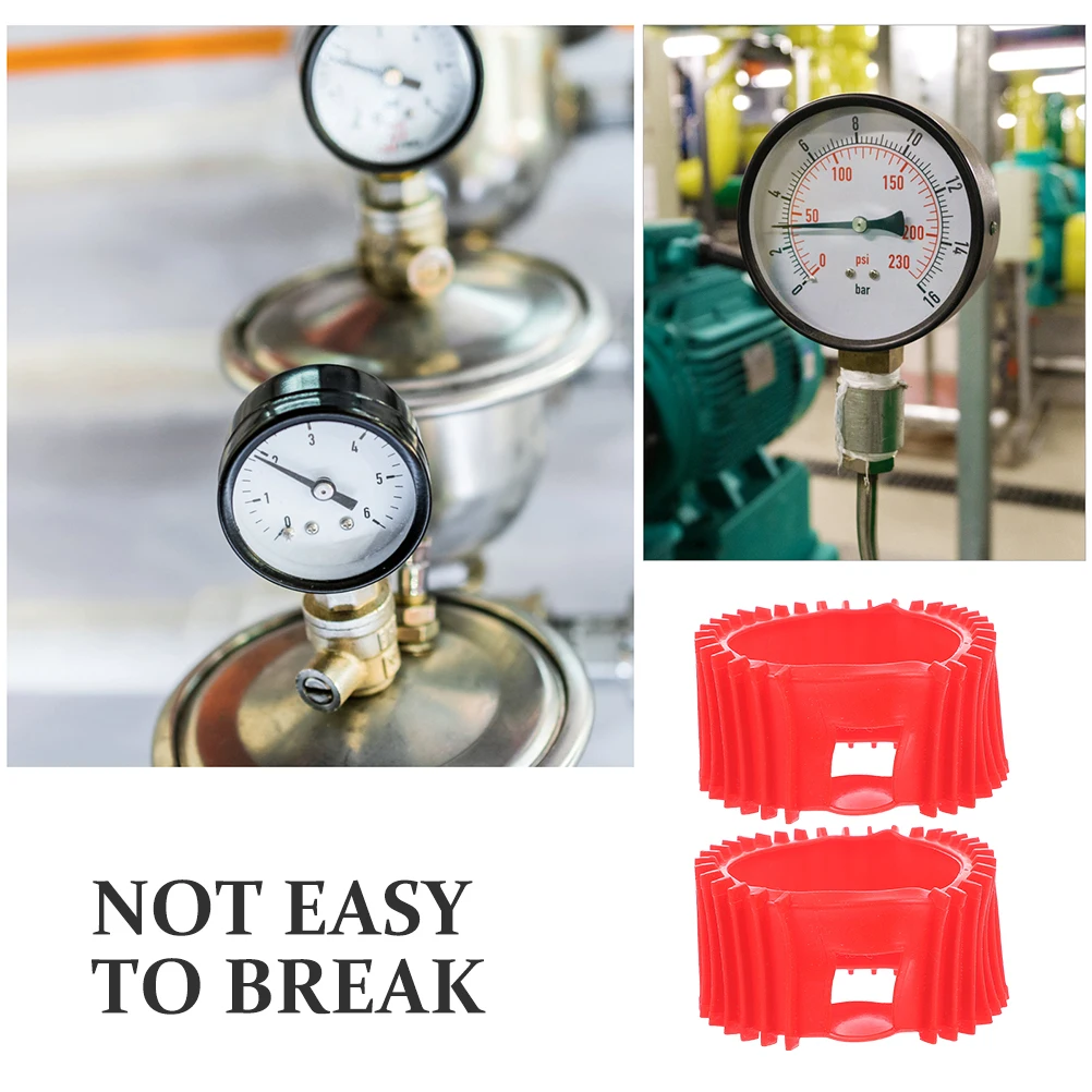 

2pcs Silicone Acetylene Gauge Covers Oxygen Propane Pressure Meter Protectors Cushion Boots For Gauges