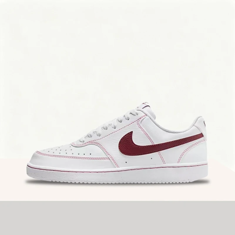 

Женские бело-красные кроссовки Nike Court Vision Low в стиле ретро, модные, повседневные, нескользящие, низкие, IO9552-100