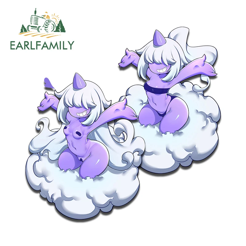 

EARLFAMILY 13cm X 10.1cm for Dazzi Sexy Palworld Kawaii Car Stickers Sunscreen Vinyl Simple Decals Scratch-Proof Car Styling