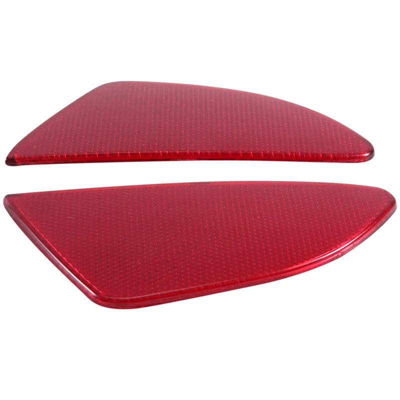 Car Styling ABS Plastic Rear Tail Fog Light Lamp Reflector Panel Set For Mazda 2 Demio 2015-2018