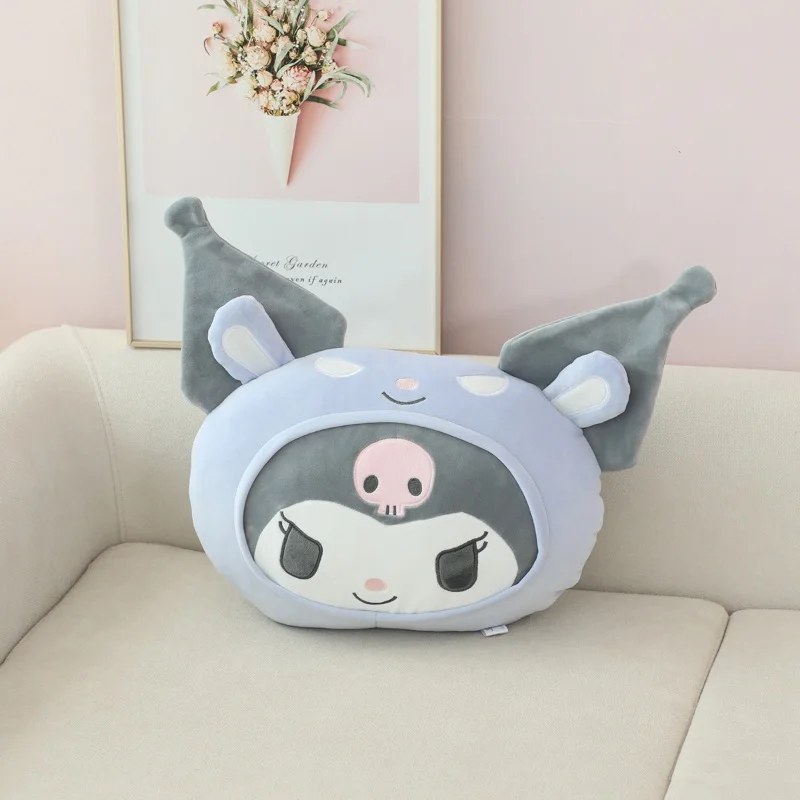Sanrio Kuromi หมอน Plush อะนิเมะของเล่นการ์ตูนสัตว์ My Melody ตุ๊กตาตุ๊กตา Cinnamoroll Pochacco ประณีต Xmas สาวของขวัญ