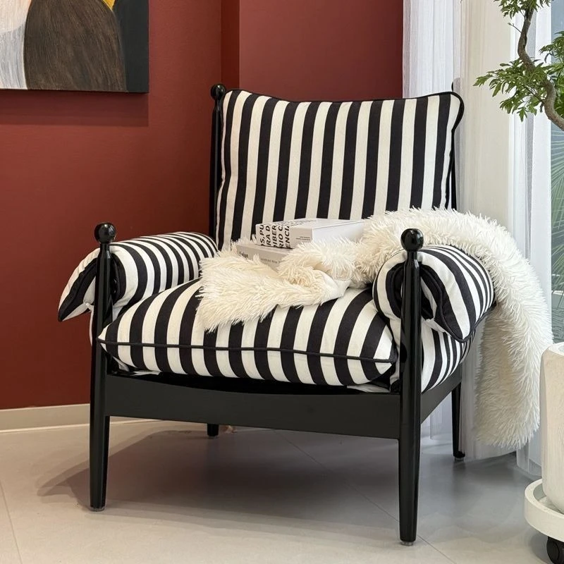 Upgraded ancient-style Chiwu chair, casual chair, French vintage lounge chair, light luxury American sofa, high-backed single
