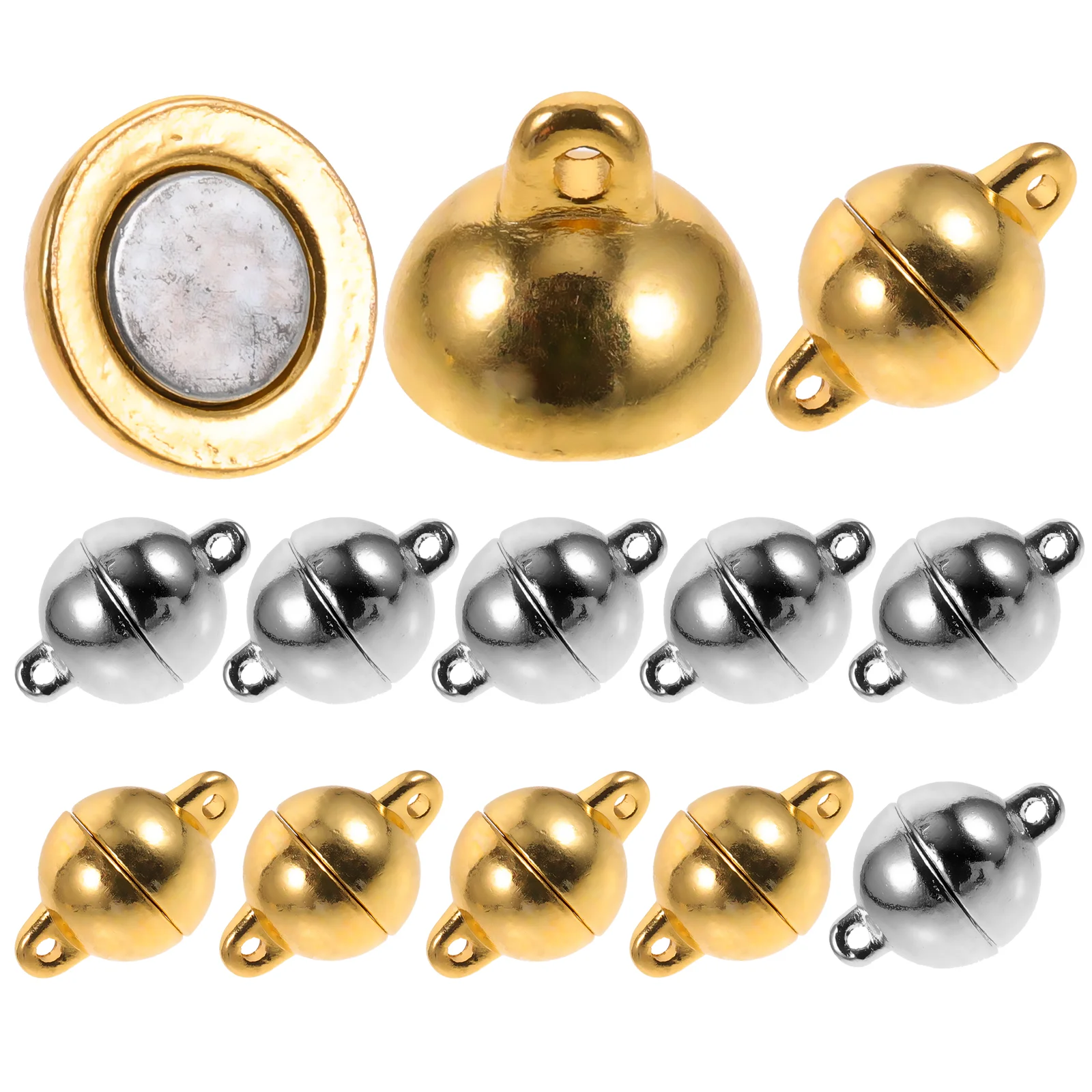 12 Pcs Accessory Attachment Magnetic Buckle DIY Necklace Clasps Jewelry Connectors for