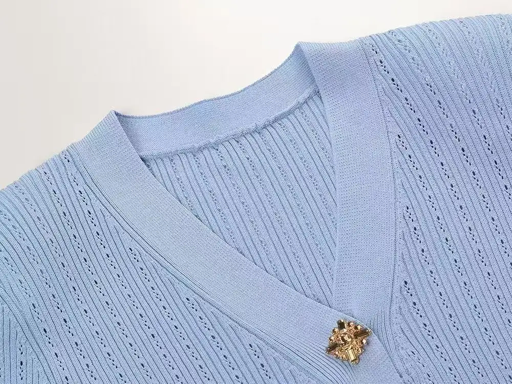 Set da due pezzi in maglia da donna francese elegante con scollo a V, cardigan a maniche lunghe con volant e set di maxi gonne a sirena a tubino a vita alta