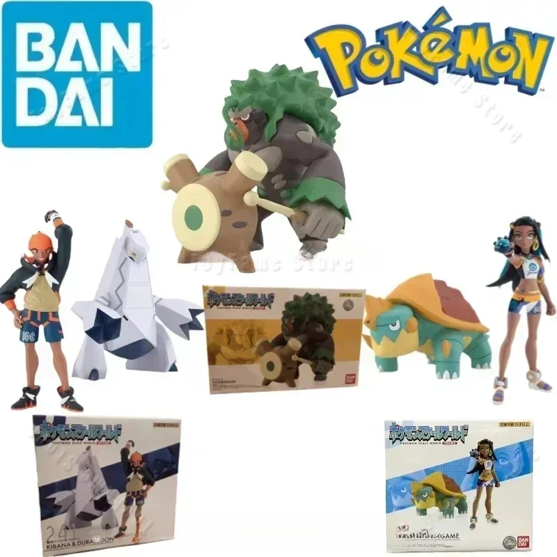 figuras-de-anime-originales-de-bandai-mundo-a-escala-pokemon-region-de-galar-rillaboom-nessa-drednaw-kibana-duraludon-juguetes-para-ninos-regalo