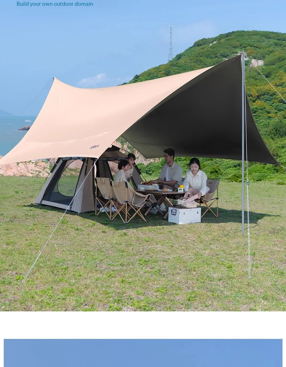 캠핑용품-땡처리-oxford-canopy-tent-outdoor-camping-large-space-waterproof-portable-quickly-open-uv-resistant-sunshade-vinyl