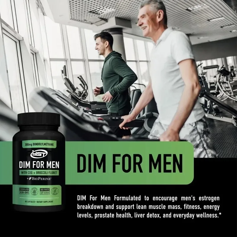 DIM Men, Estrogen Blockers | Men\'s Hormone Balance and Fitness Booster Supplements with Diindole Methane and CDG