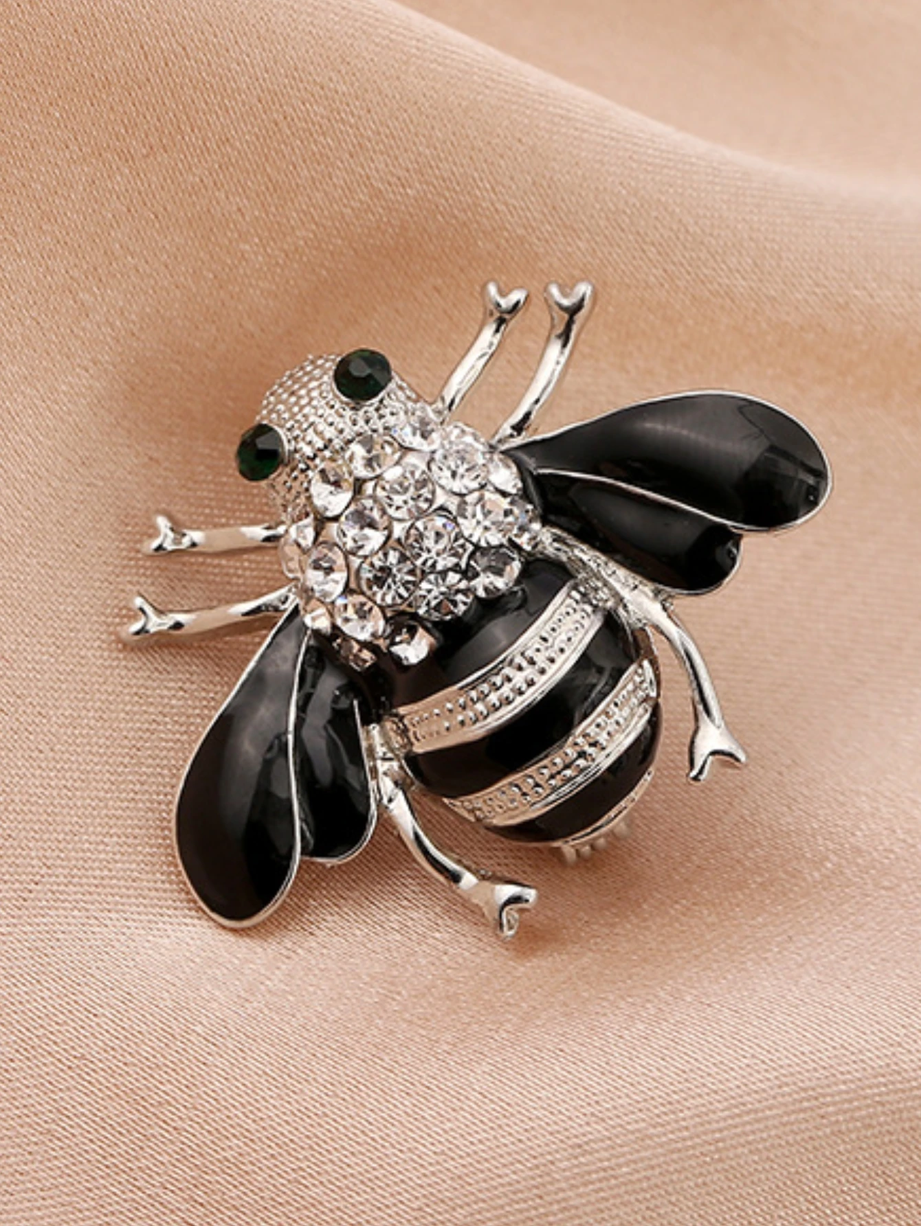 1 piece of women's European and American trendy little bee pearl brooch for fashionable dressing, banquet, party, holiday gift