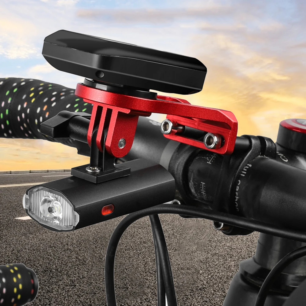 MTB Bicycle Computer Holder Mountain Road Bike Stem Support Camera Light Mount