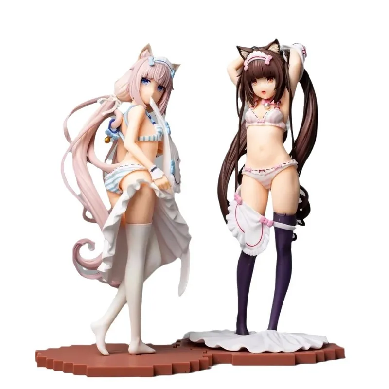 Netelesara-Figurine de Dessin Animé Japonais en PVC, Jouet de 23cm, à Collectionner, Modèle Beurre, Chocolat, Vanille, 1/7 Kigae no Hitotoki PLUM