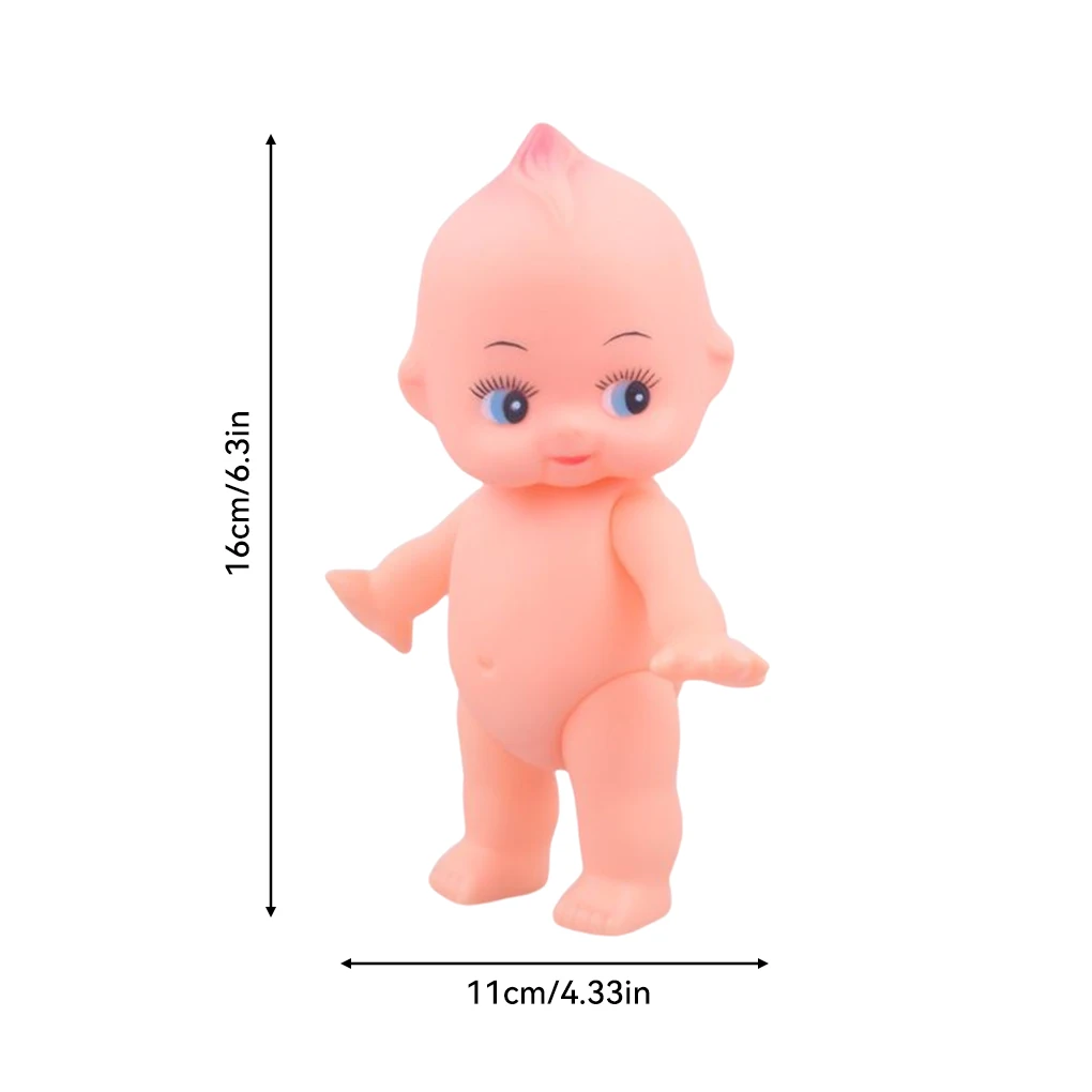 Silicone Doll Simple Design with Blue Eyes Fake Newborn Lovely Simulation Infant Child Play House Educational Toy