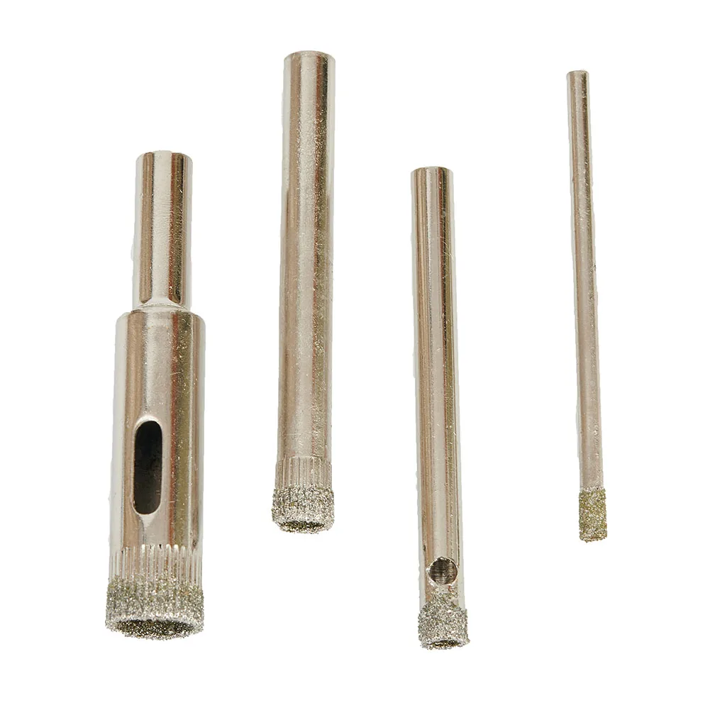 Drill Hole Bit Openers 3~50mm Home Construction Power 10pcs Tool Set Nickel Glass Plated Ceramics Marble Cutter