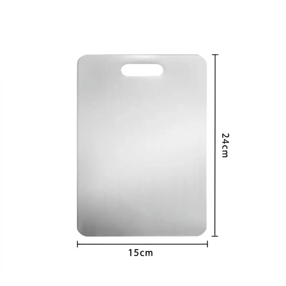 Professional Stainless Steel Chopping Board Durable Kitchen Cutting Block Anti Slip Surface Hygienic Food Handler