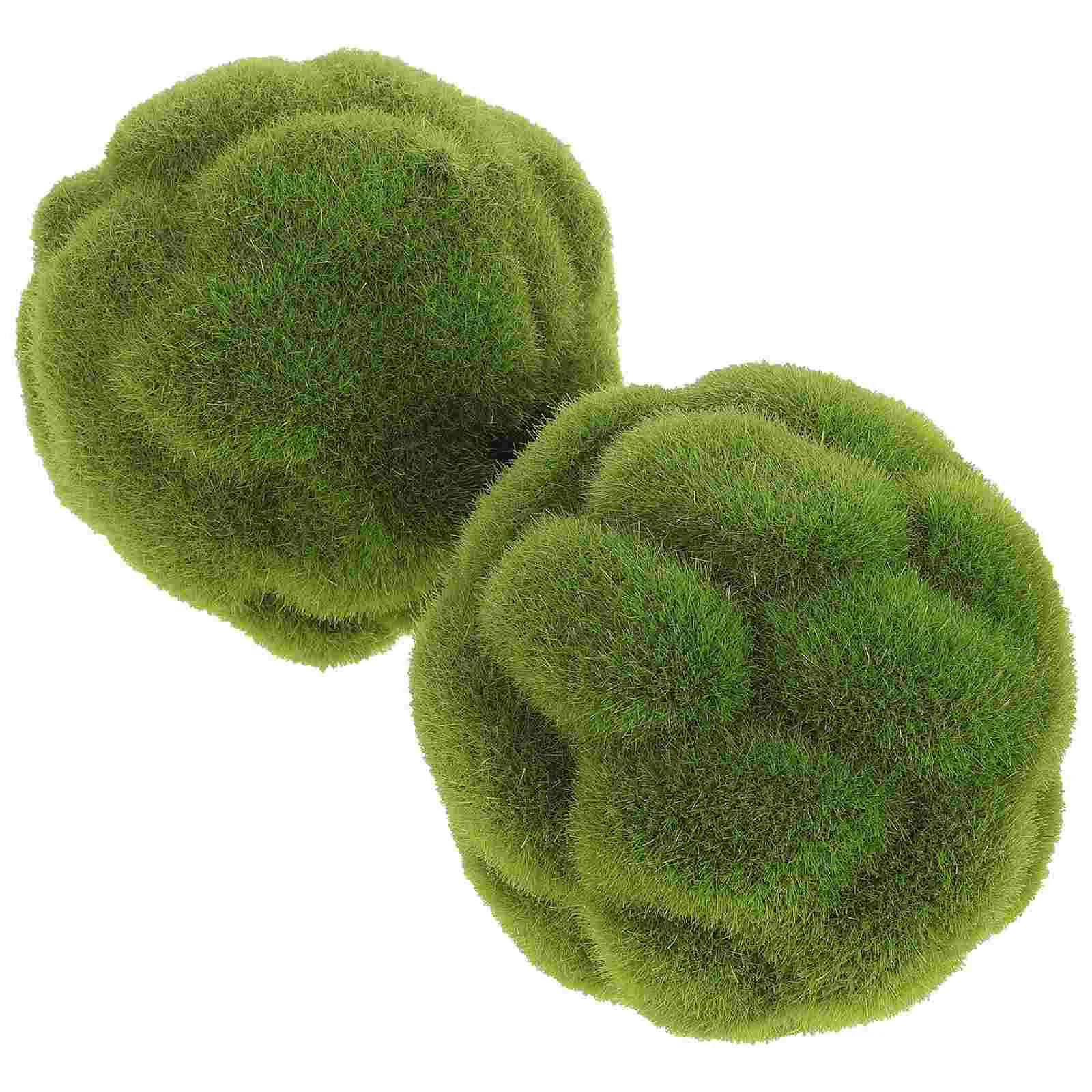 2 Pcs Decorative Realistic Faux Decor Balls Tufting Perfect balls For Fish Tank Live for Home Wedding Party Decor