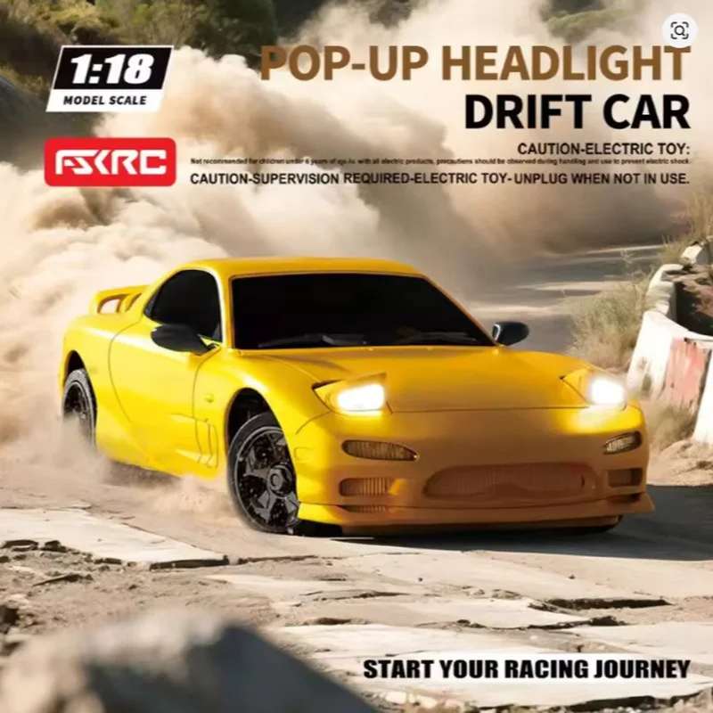 

1:18 полномасштабный 4WD дрифтовый автомобиль с гироскопом 2,4 ГГц RC высокоскоростной гоночный автомобиль