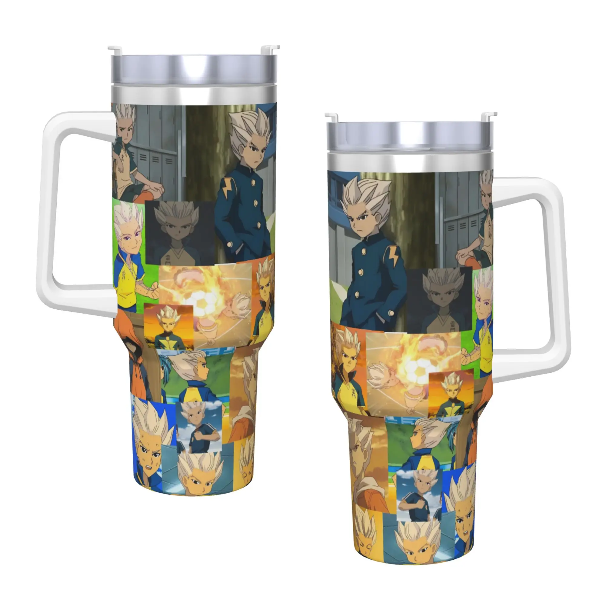 Stainless Steel Tumbler Anime Axel Blaze Inazuma Eleven Thermal Mug  Portable Cold and Hot Mugs Cup Travel Graphic Water Bottle