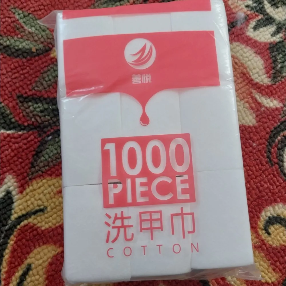 100% Cotton Nail Art Removal Wipes Paper Pad 100/500/600/1000Pcs Lint Free Gel Polish Cleaning Manicure Nail Remover Cotton Wipe