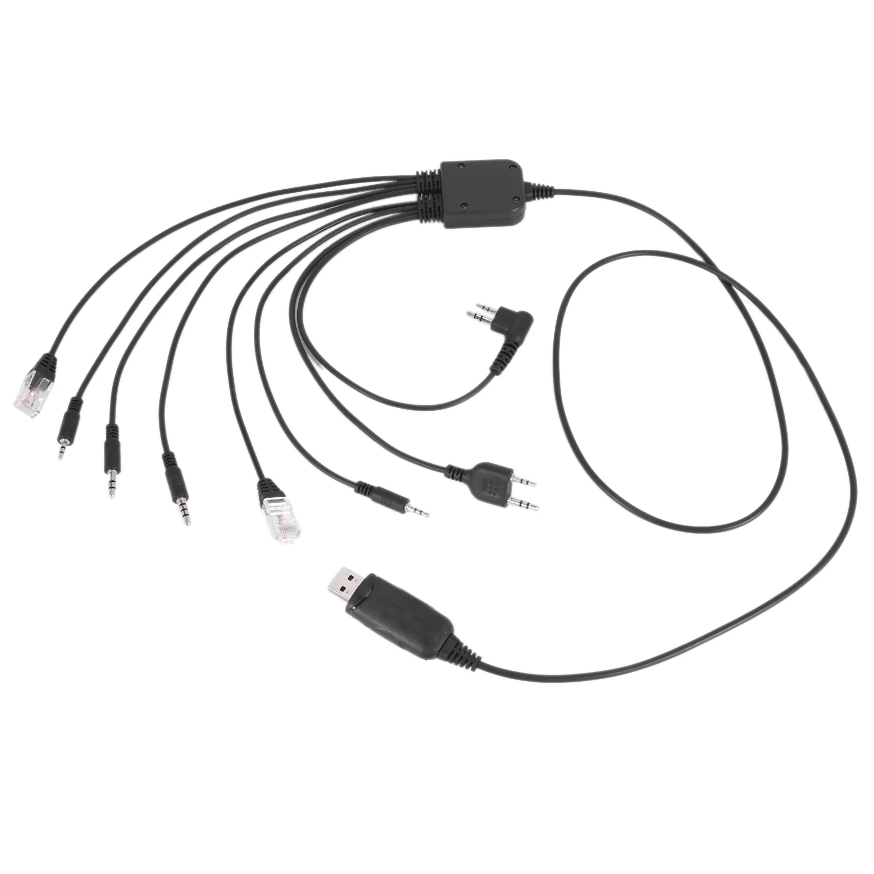 ABZW 2X Acht In Een USB Programmeerkabel Compatibel Voor Walkie Talkie Motorola Kenwood ICOM BAOFENG TYT QYT Radio