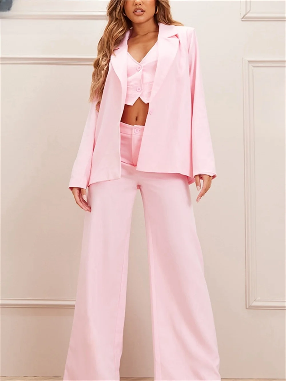 BRLMALL-3-Piece élégant ensemble trempé pour femmes, ensemble élégant à simple boutonnage imbibé, robe formelle imbibée, robe de mariée, printemps été 20